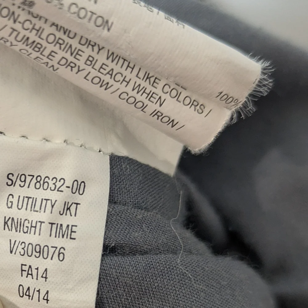 Old Navy‎ Utility Jacket In Gray Blue Size 3T Cotton Lightweight
